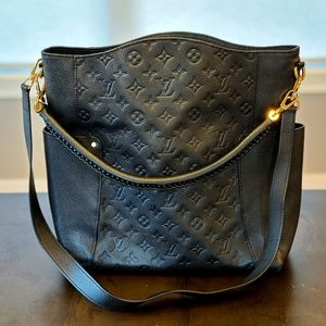 Louis Vuitton Bagatelle Hobo Empriente Noir